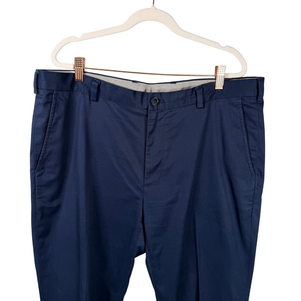 Brooks Brothers Clark Mens 38x31 Navy Supima Cotton Spandex Chino Dress Pants